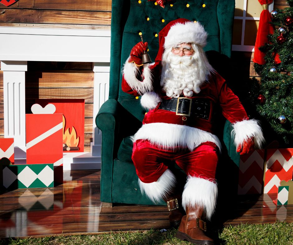 Family enjoying holiday activities at Santa's Magical Kingdom